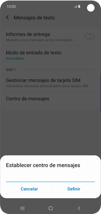 Introduce +34607003110 y pulsa Definir. Introduce +34607003110 y pulsa Definir.