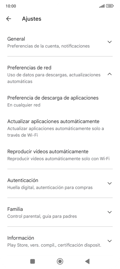 Pulsa Actualizar aplicaciones automáticamente. Pulsa Actualizar aplicaciones automáticamente.