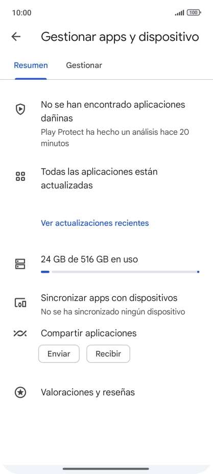 Pulsa Gestionar. Pulsa Gestionar.
