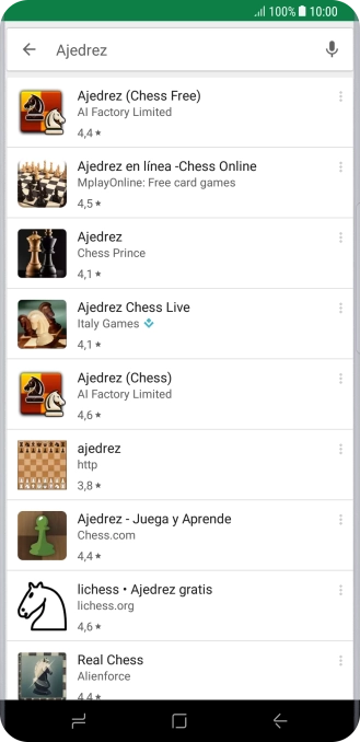 Pulsa la app deseada. Pulsa la app deseada.