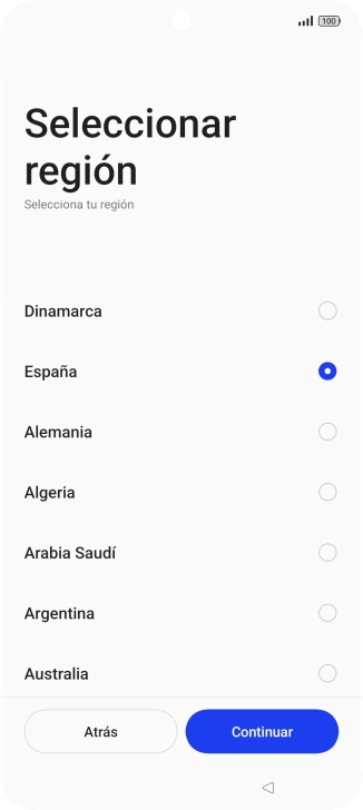 Pulsa la región deseada. Pulsa la región deseada.