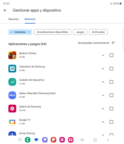 Pulsa la app deseada. Pulsa la app deseada.