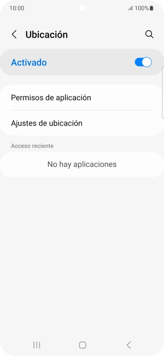 Pulsa Permisos de aplicación. Pulsa Permisos de aplicación.