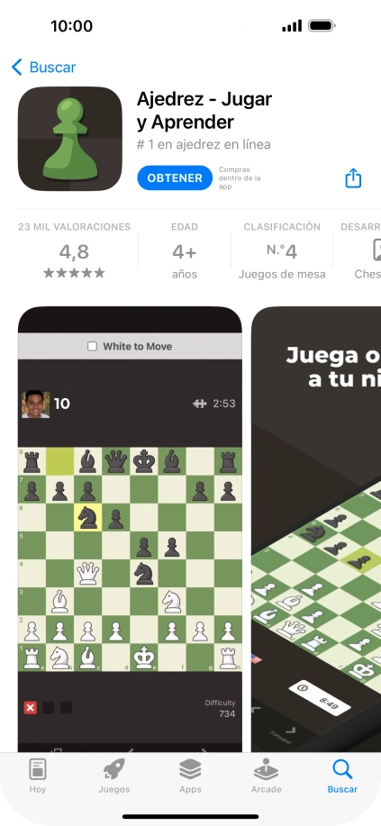 Pulsa OBTENER y sigue las indicaciones de la pantalla para instalar la app. Pulsa OBTENER y sigue las indicaciones de la pantalla para instalar la app.