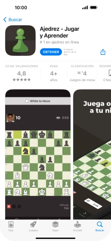Pulsa OBTENER y sigue las indicaciones de la pantalla para instalar la app. Pulsa OBTENER y sigue las indicaciones de la pantalla para instalar la app.