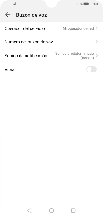 Pulsa Número del buzón de voz. Pulsa Número del buzón de voz.