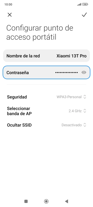 Pulsa Contraseña e introduce una contraseña. Pulsa Contraseña e introduce una contraseña.