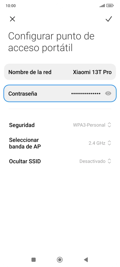 Pulsa Contraseña e introduce una contraseña. Pulsa Contraseña e introduce una contraseña.