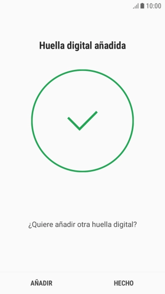 Sigue las indicaciones de la pantalla para crear con el escáner de iris un código de seguridad. Sigue las indicaciones de la pantalla para crear con el escáner de iris un código de seguridad.