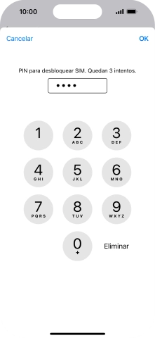 Introduce tu código PIN y pulsa OK. Introduce tu código PIN y pulsa OK.