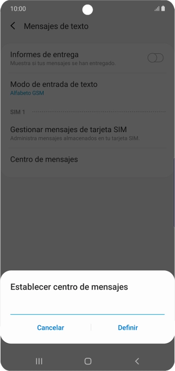 Introduce +34607003110 y pulsa Definir. Introduce +34607003110 y pulsa Definir.