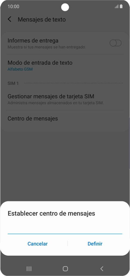 Introduce +34607003110 y pulsa Definir. Introduce +34607003110 y pulsa Definir.