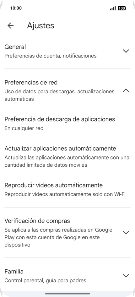 Pulsa Actualizar aplicaciones automáticamente. Pulsa Actualizar aplicaciones automáticamente.