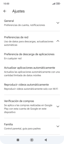 Pulsa Actualizar aplicaciones automáticamente. Pulsa Actualizar aplicaciones automáticamente.