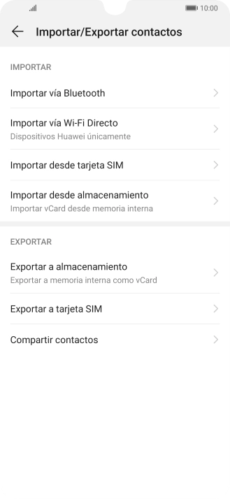 Pulsa Importar desde tarjeta SIM. Pulsa Importar desde tarjeta SIM.