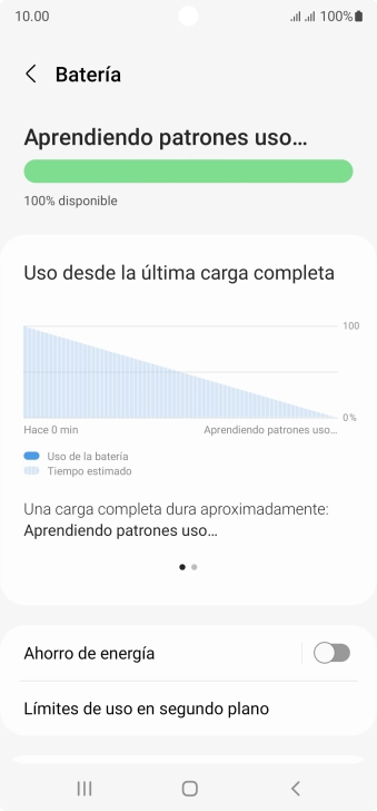Pulsa Ahorro de energía. Pulsa Ahorro de energía.