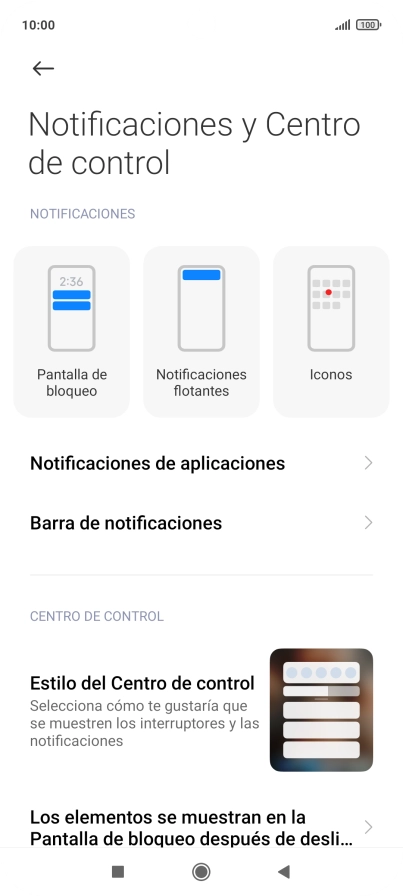 Pulsa Notificaciones de aplicaciones. Pulsa Notificaciones de aplicaciones.