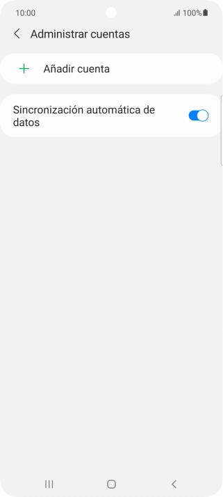 Pulsa Añadir cuenta. Pulsa Añadir cuenta.
