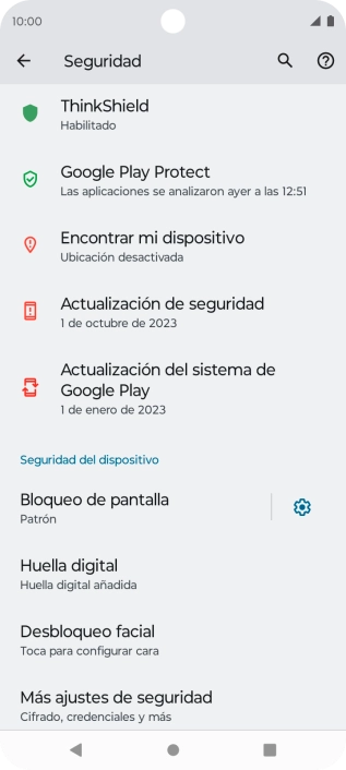Pulsa Bloqueo de pantalla e introduce el código de seguridad extra que has creado anteriormente. Pulsa Bloqueo de pantalla e introduce el código de seguridad extra que has creado anteriormente.