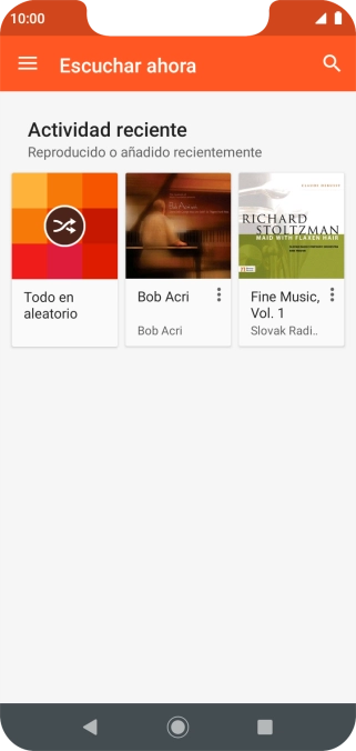 Desliza el dedo hacia la derecha desde la parte izquierda de la pantalla. Desliza el dedo hacia la derecha desde la parte izquierda de la pantalla.