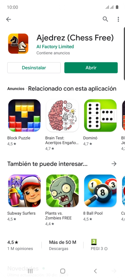 Pulsa la tecla de inicio para terminar y regresar a la pantalla de inicio. Pulsa la tecla de inicio para terminar y regresar a la pantalla de inicio.