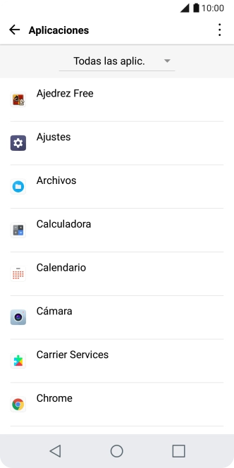 Pulsa la app deseada. Pulsa la app deseada.