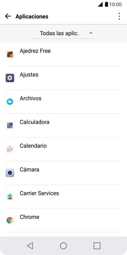 Pulsa la app deseada. Pulsa la app deseada.