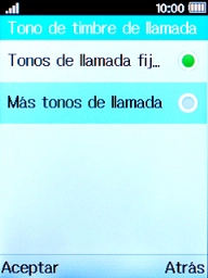 Selecciona Más tonos de llamada. Selecciona Más tonos de llamada.