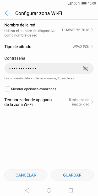 Pulsa Nombre de la red. Pulsa Nombre de la red.