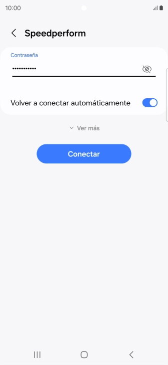 Introduce la contraseña de la red wifi y pulsa Conectar. Introduce la contraseña de la red wifi y pulsa Conectar.