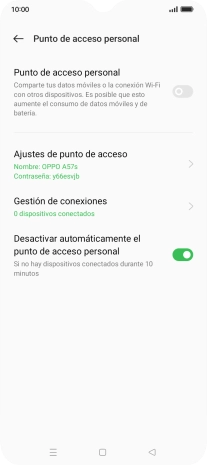 Pulsa Ajustes de punto de acceso. Pulsa Ajustes de punto de acceso.