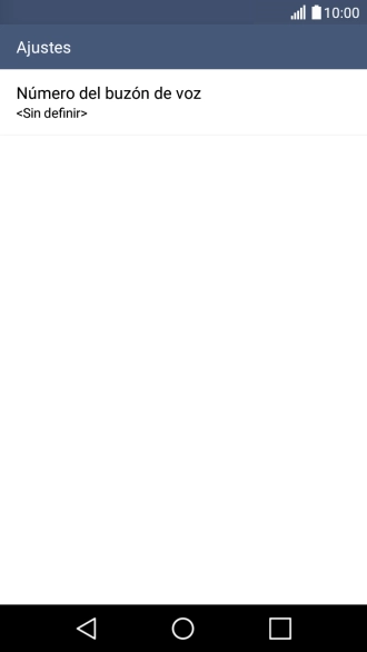 Pulsa Número del buzón de voz. Pulsa Número del buzón de voz.
