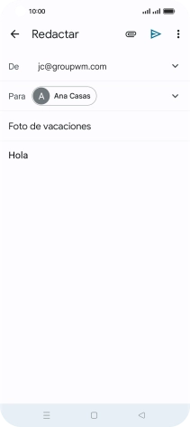 Pulsa el icono de anexos. Pulsa el icono de anexos.