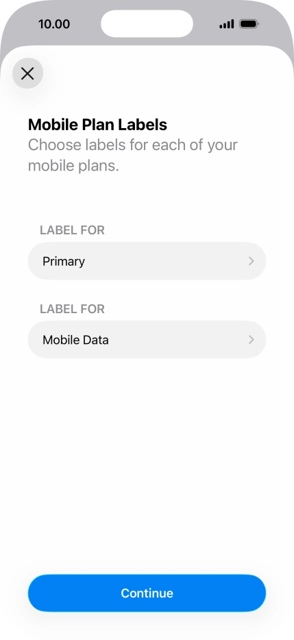 Press Continue. Press Continue.