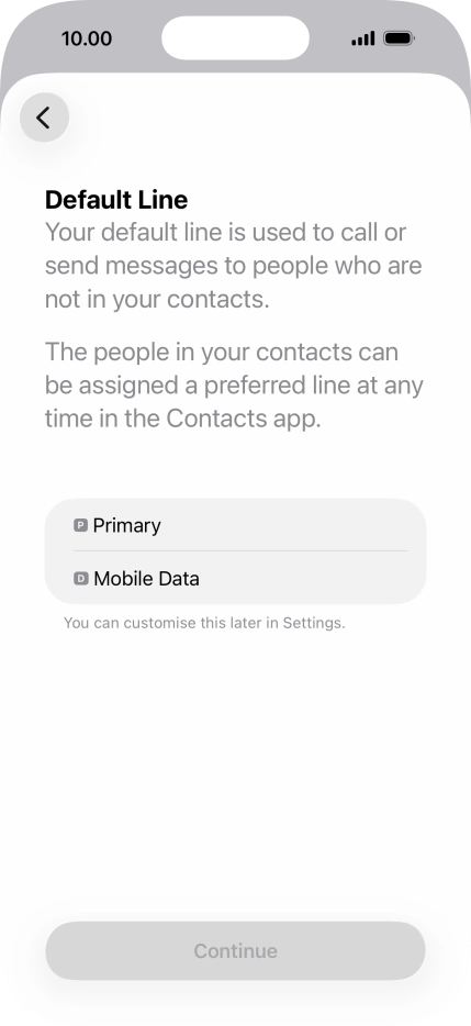 Press the required price plan. Press the required price plan.