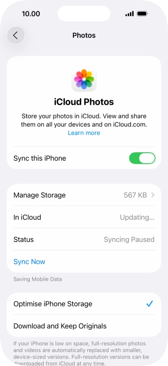 Press the indicator next to Press the indicator next to