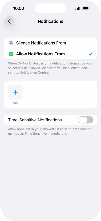 Press the indicator next to Press the indicator next to