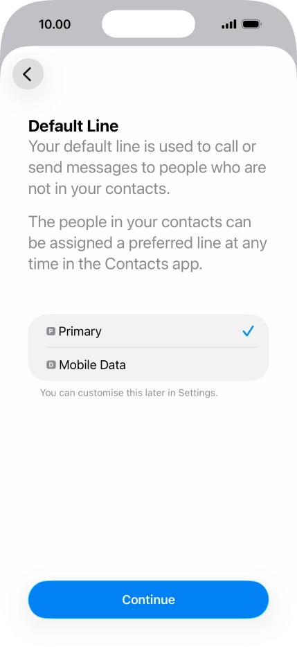 Press Continue. Press Continue.