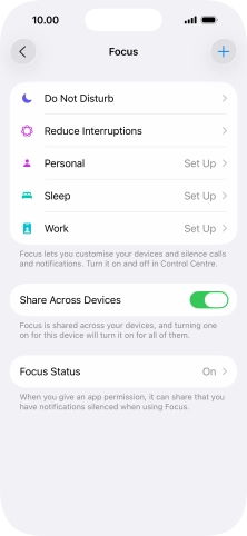 Press Do Not Disturb. Press Do Not Disturb.