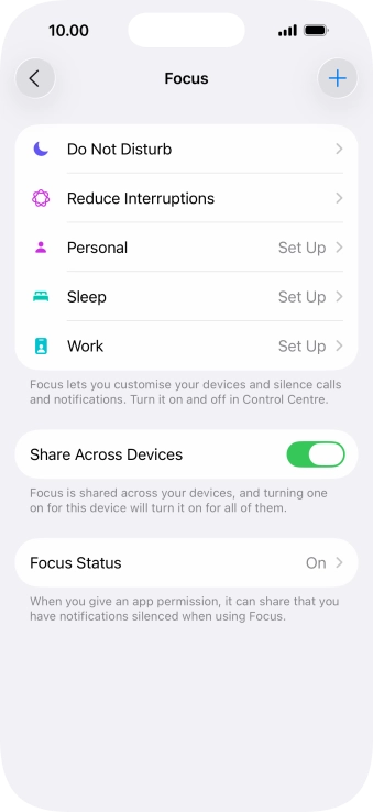 Press Do Not Disturb. Press Do Not Disturb.