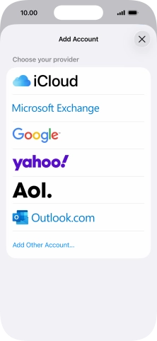 Press Add Other Account.... Press Add Other Account....