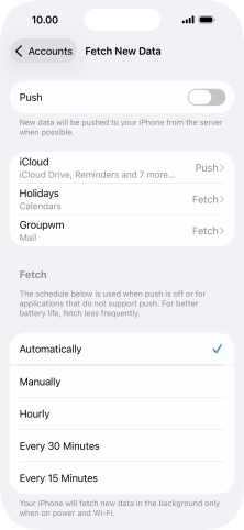 If you turn off the function, press the required setting. If you turn off the function, press the required setting.
