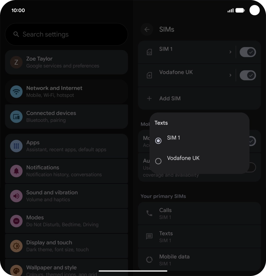 Press the required price plan. Press the required price plan.