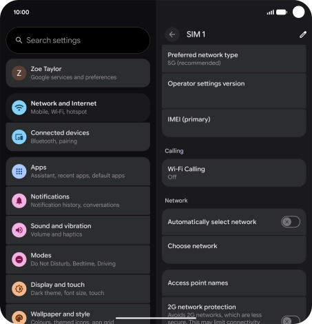 Press the indicator next to Press the indicator next to