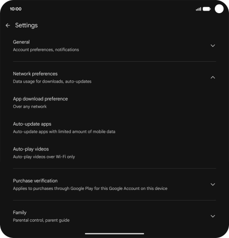 Press Auto-update apps. Press Auto-update apps.