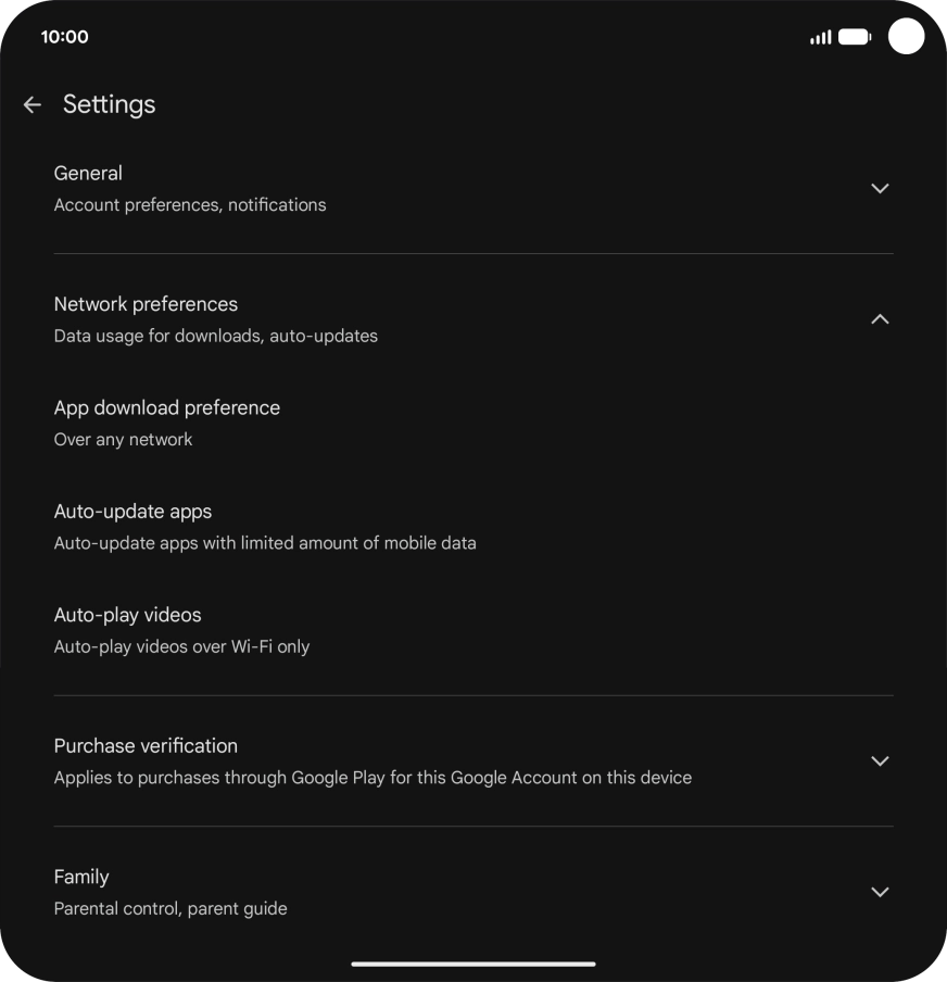 Press Auto-update apps. Press Auto-update apps.