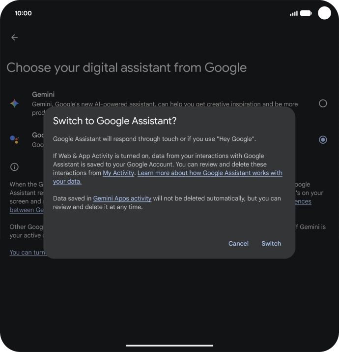 Press Switch. Press Switch.