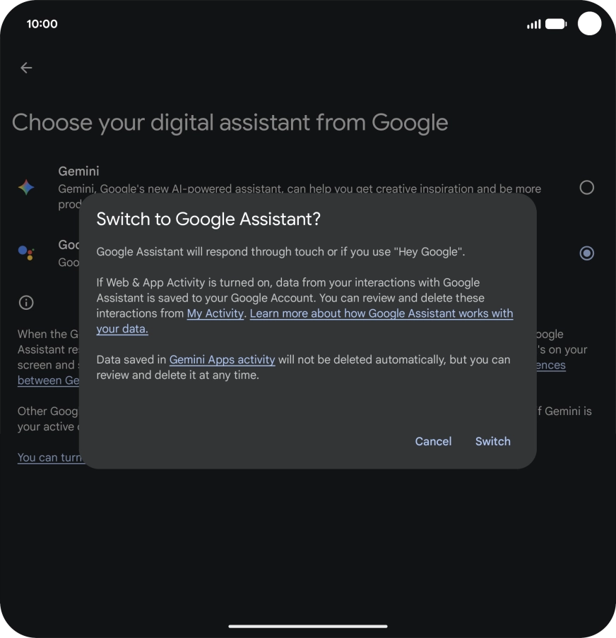 Press Switch. Press Switch.