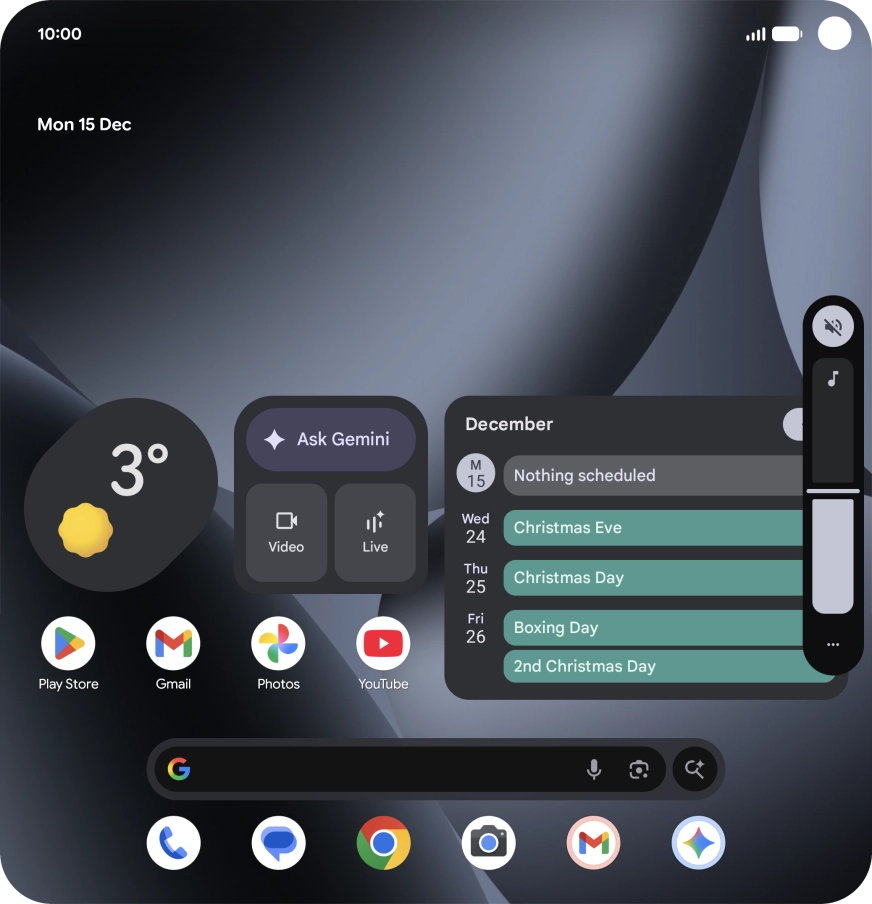 Press the sound mode icon. Press the sound mode icon.