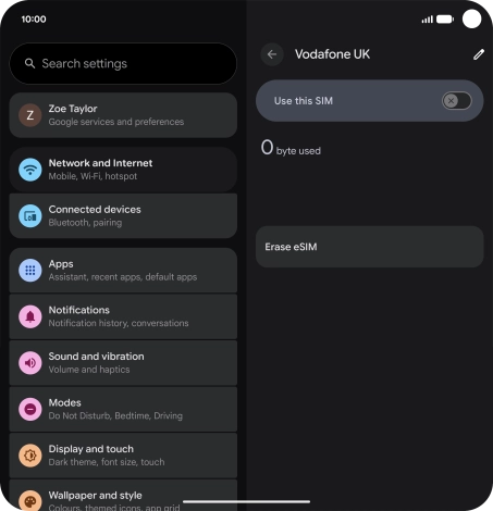 Press the indicator next to Press the indicator next to